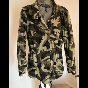 I.N.C CAMOUFLAGE Anorak Jacket